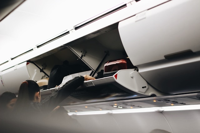 Luggage in overhead