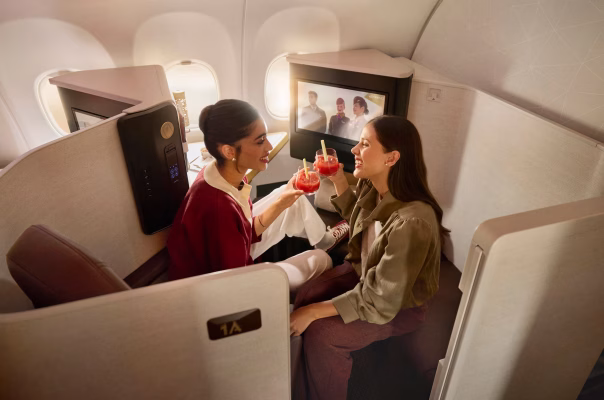 Etihad onboard business class