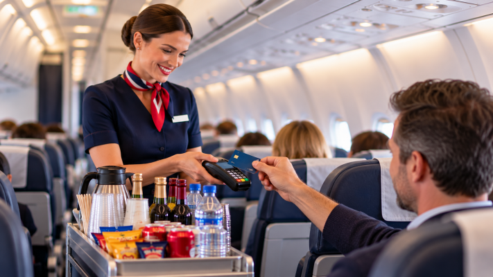 In-Flight Service and Contactless Payment created by chat gpt