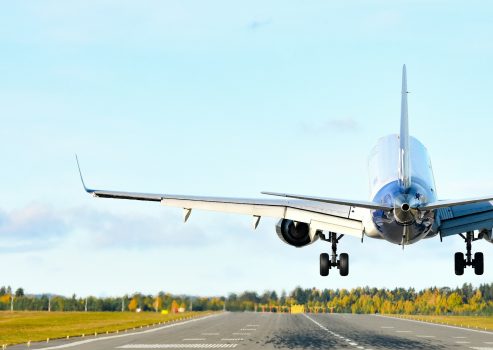 Plane landing